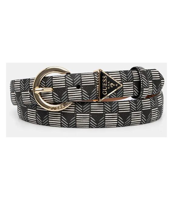 Ζώνη Guess χρώμα: μαύρο, BW9178 P4425