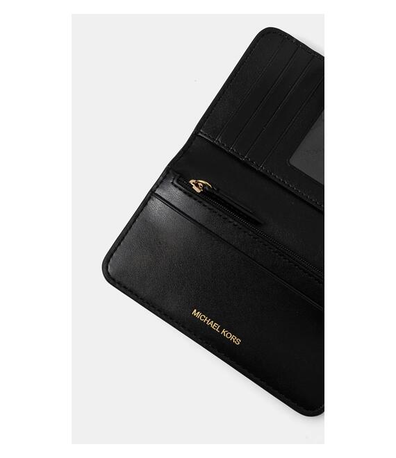 Δερμάτινο πορτοφόλι MICHAEL Michael Kors γυναικείο, χρώμα: μαύρο, 32S4G0KF6L