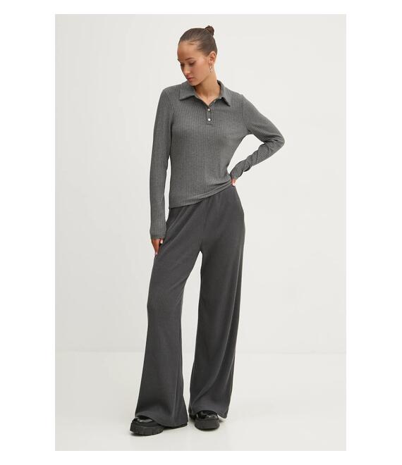 Μακρυμάνικο Abercrombie & Fitch χρώμα: γκρι, KI139-4788