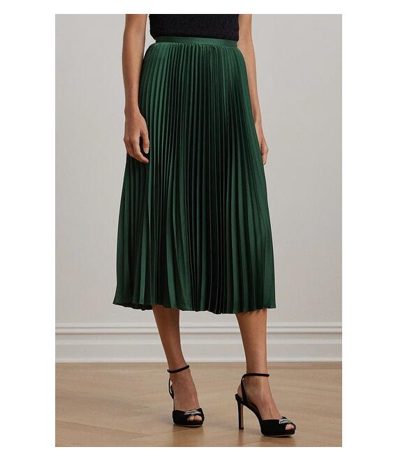 Φούστα Lauren Ralph Lauren χρώμα: πράσινο, 200951500