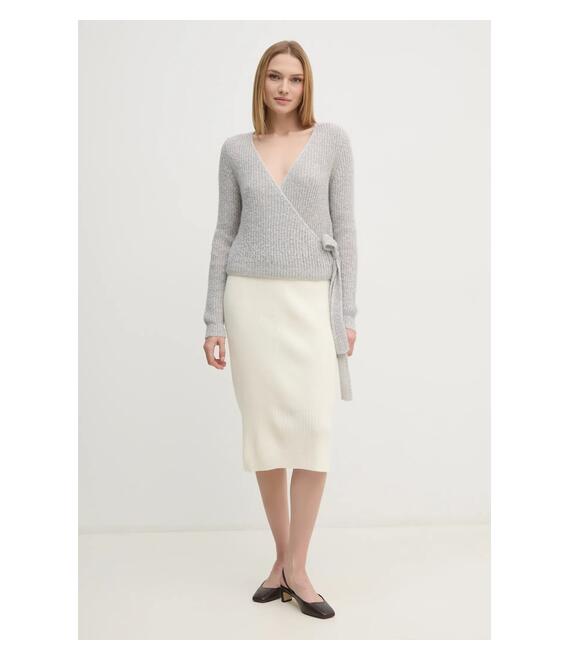 Φούστα Sisley χρώμα: μπεζ, 122NM000F