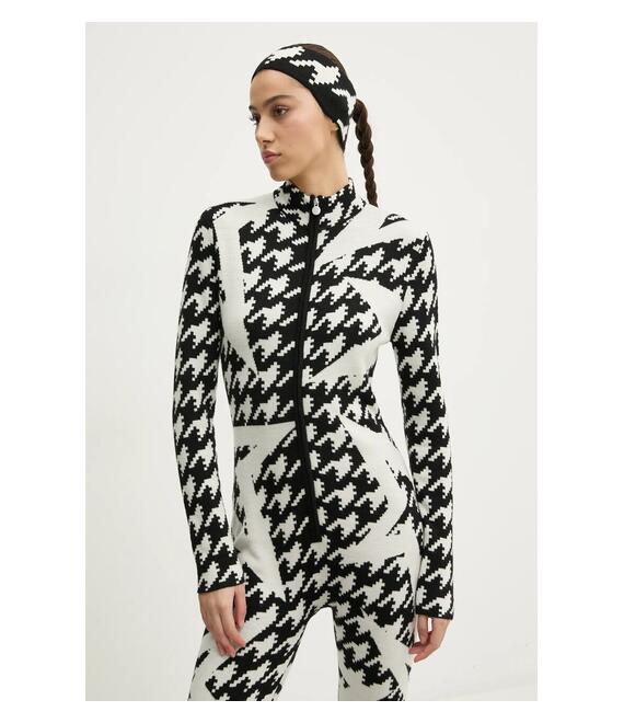 Ολόσωμη φόρμα Perfect Moment Houndstooth Star χρώμα: μπεζ, W3000130