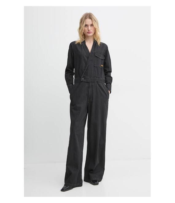 Ολόσωμη φόρμα τζιν G-Star Raw χρώμα: μαύρο, D25317-D540