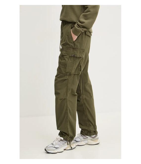 Βαμβακερό παντελόνι Superdry χρώμα: πράσινο, W7011070A-2LX