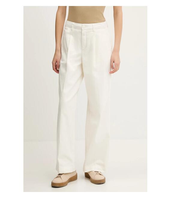 Βαμβακερό παντελόνι Guess Jeans χρώμα: μπεζ, W4BB44 WGCV2