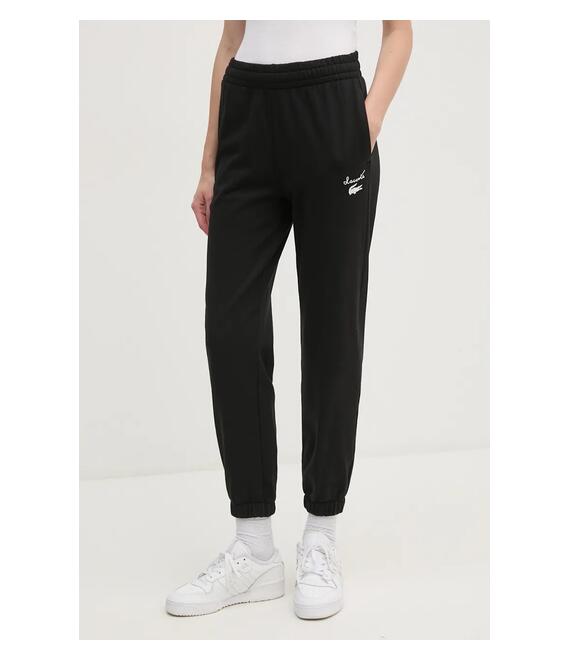 Παντελόνι φόρμας Lacoste χρώμα: μαύρο, XF2566