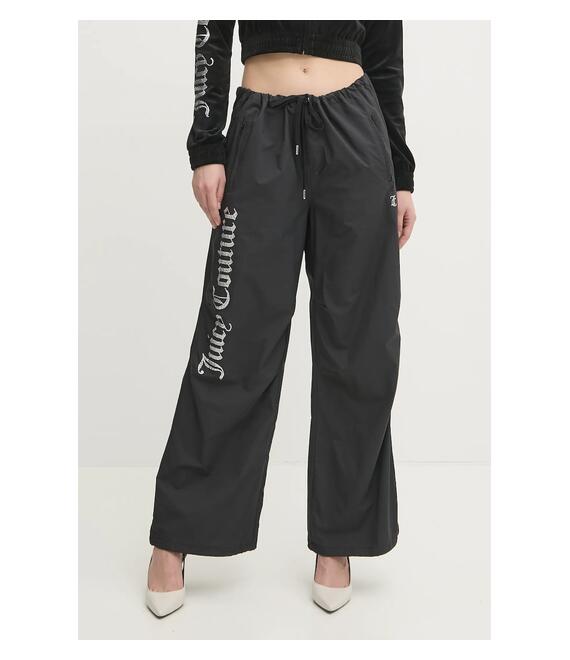 Παντελόνι φόρμας Juicy Couture AYLA PARACHUTE PANT χρώμα: μαύρο, JCWBJ24306