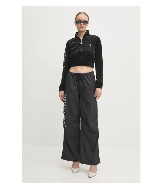 Παντελόνι φόρμας Juicy Couture AYLA PARACHUTE PANT χρώμα: μαύρο, JCWBJ24306