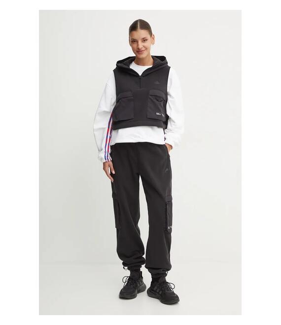 Παντελόνι φόρμας adidas City Escape χρώμα: μαύρο, IV7522