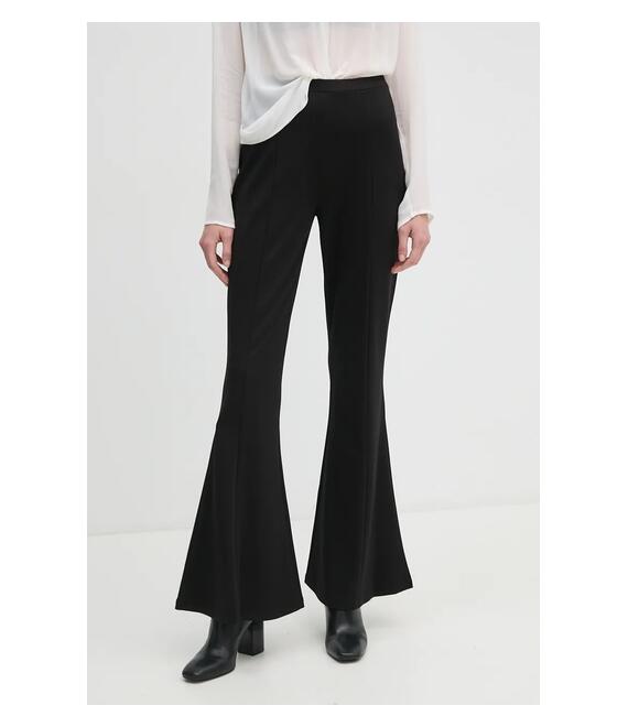 Παντελόνι DIANE VON FURSTENBERG χρώμα: μαύρο, DVFPL3S006
