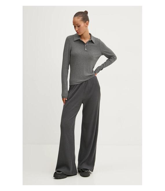 Παντελόνι φόρμας Abercrombie & Fitch χρώμα: γκρι, KI147-4085