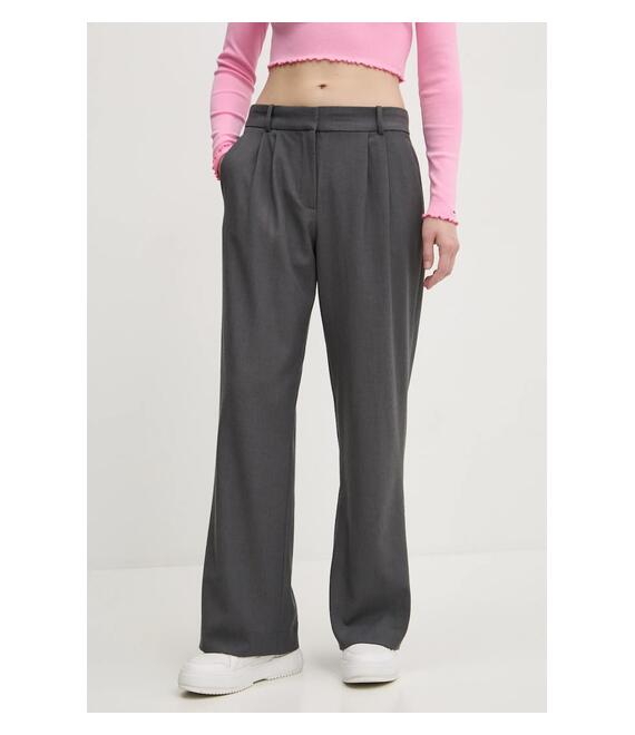 Παντελόνι Abercrombie & Fitch χρώμα: γκρι, KI156-4528