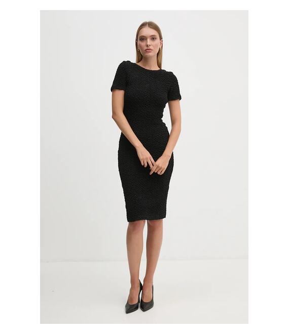 Φόρεμα Dkny χρώμα: μαύρο, DD4E2931