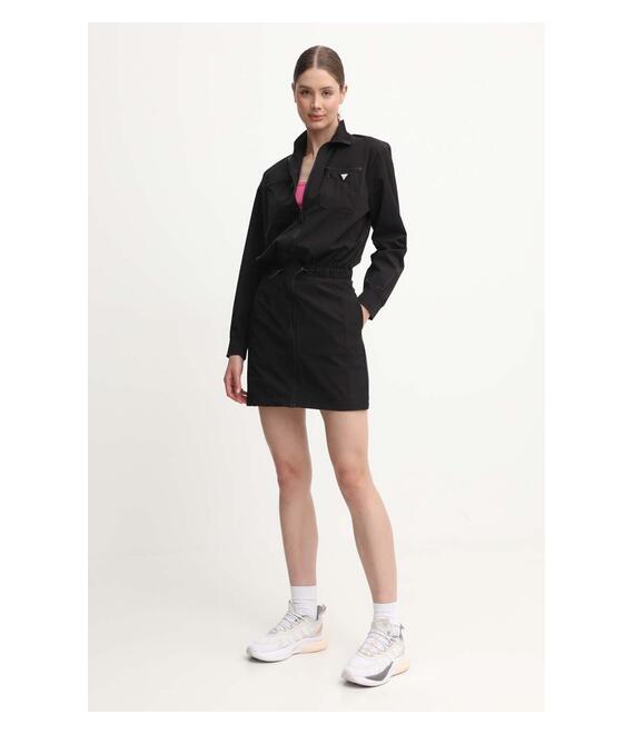 Φόρεμα Guess AURLIE χρώμα: μαύρο, V4YK01 WG982