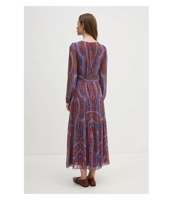Φόρεμα Lauren Ralph Lauren χρώμα: ροζ, 250940218