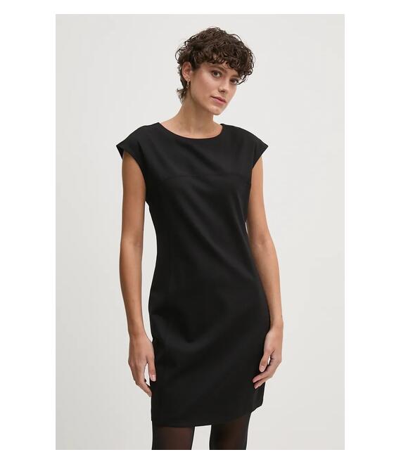 Φόρεμα United Colors of Benetton χρώμα: μαύρο, 47CKDV0A2