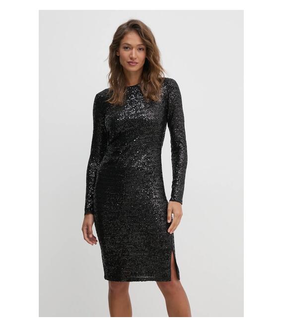 Φόρεμα Dkny χρώμα: μαύρο, D2G4A143