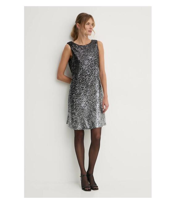 Φόρεμα Dkny χρώμα: ασημί, DD4HZB44