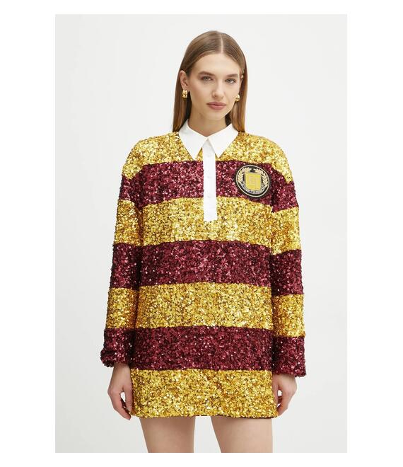 Φόρεμα Elisabetta Franchi χρώμα: πολύχρωμο, AB76347E2