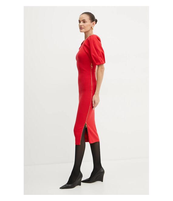 Φόρεμα Elisabetta Franchi χρώμα: κόκκινο, AM22M47E2