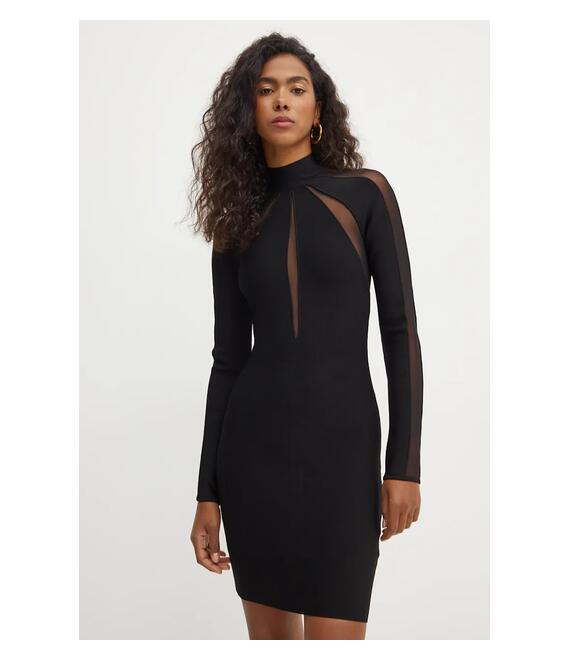 Φόρεμα Marciano Guess MOTION χρώμα: μαύρο, 4BGK44 5036Z
