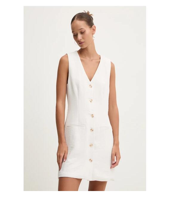 Φόρεμα Abercrombie & Fitch χρώμα: μπεζ, KI159-4787