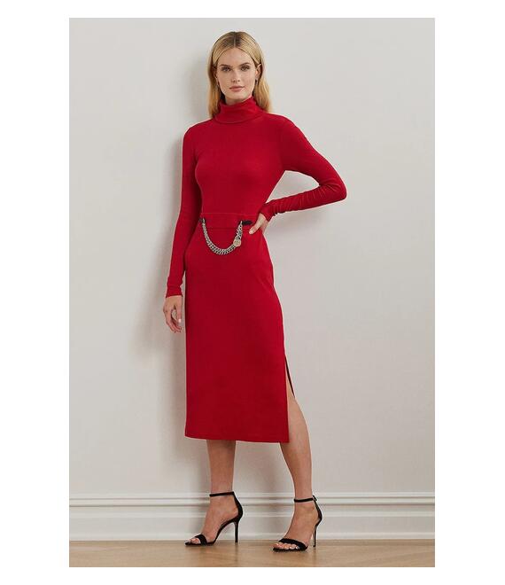 Φόρεμα Lauren Ralph Lauren χρώμα: κόκκινο, 250951822