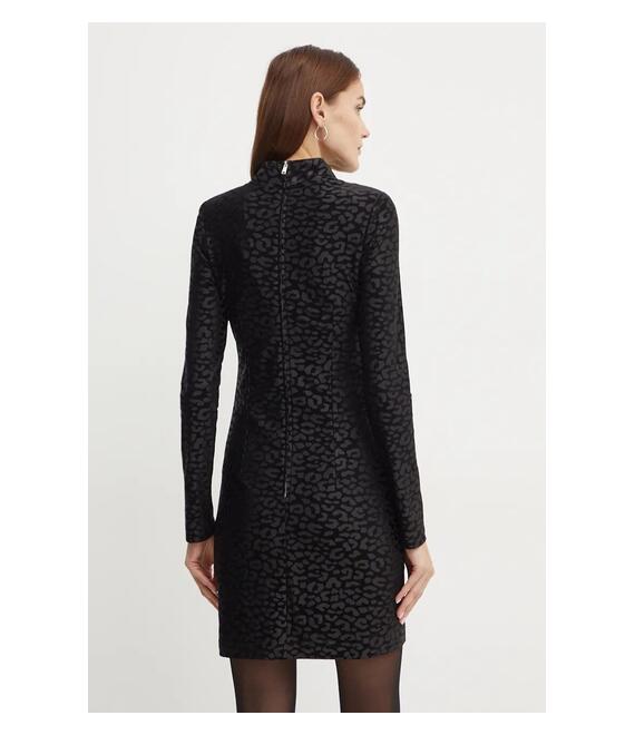 Φόρεμα Guess ELIZABETH χρώμα: μαύρο, W4BK15 KCGJ2