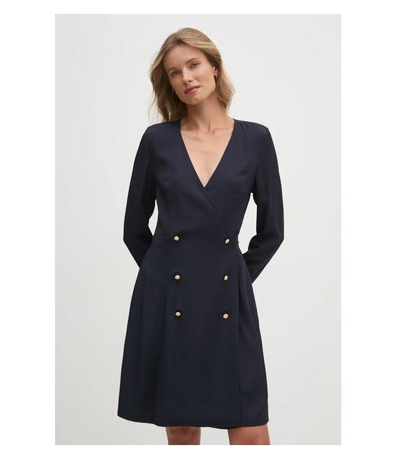 Φόρεμα Tommy Hilfiger χρώμα: ναυτικό μπλε, WW0WW43034