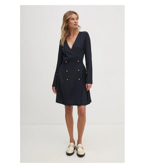 Φόρεμα Tommy Hilfiger χρώμα: ναυτικό μπλε, WW0WW43034