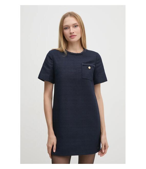 Φόρεμα Tommy Hilfiger χρώμα: ναυτικό μπλε, WW0WW43560