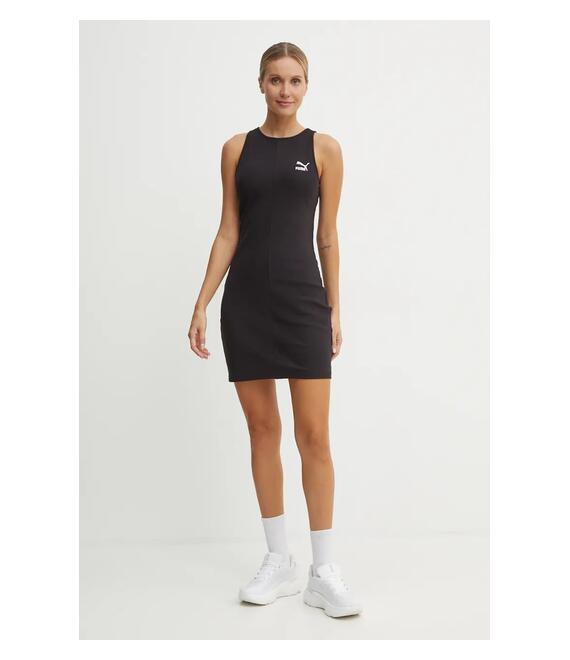 Φόρεμα Puma χρώμα: μαύρο, 626628