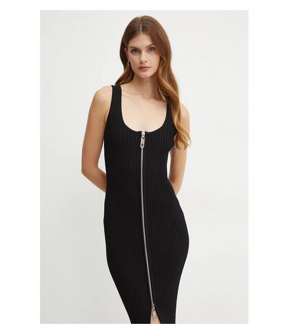 Φόρεμα MICHAEL Michael Kors χρώμα: μαύρο, MF482TW33D