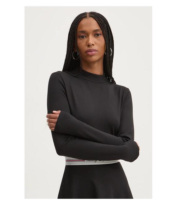 Φόρεμα Tommy Jeans χρώμα: μαύρο, DW0DW18723