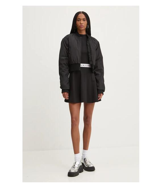 Φόρεμα Tommy Jeans χρώμα: μαύρο, DW0DW18723