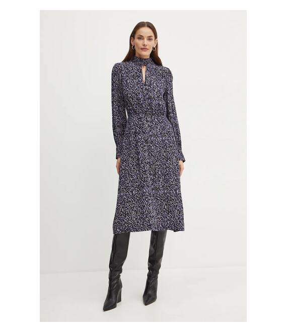 Φόρεμα Karl Lagerfeld χρώμα: μαύρο, 246W1303