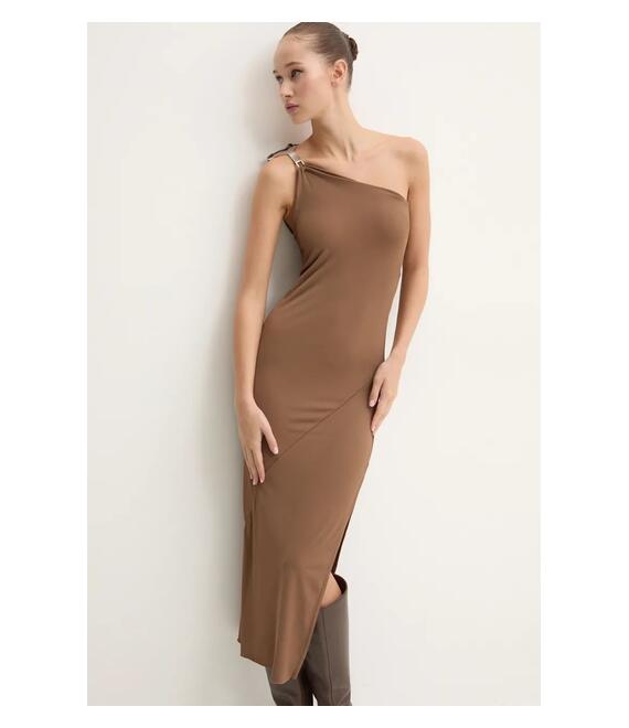 Φόρεμα Rick Owens Lilies χρώμα: καφέ, LI02D5534CVI
