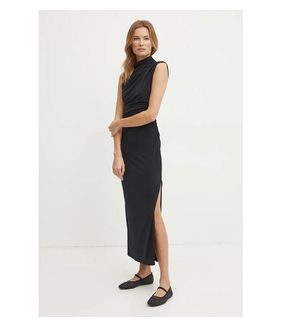 Φόρεμα Abercrombie & Fitch χρώμα: μαύρο, KI159-5086