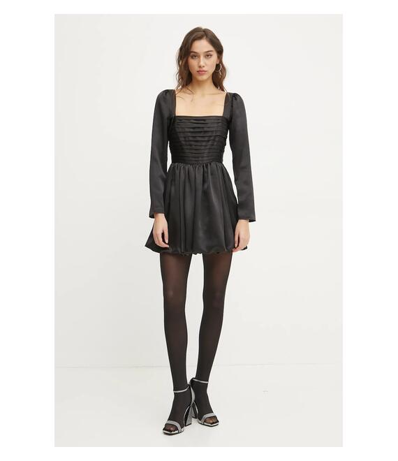 Φόρεμα Abercrombie & Fitch χρώμα: μαύρο, KI159-5085