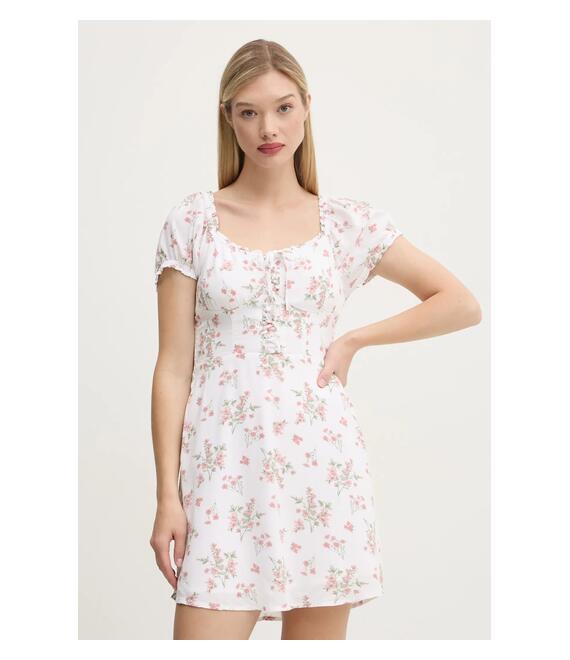 Φόρεμα Hollister Co. χρώμα: άσπρο, KI359-2121