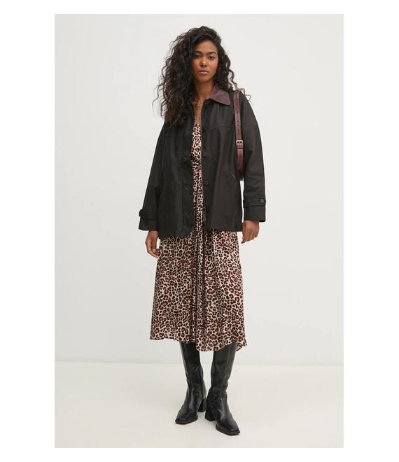 Φόρεμα Pedro del Hierro χρώμα: μπεζ, 3818457