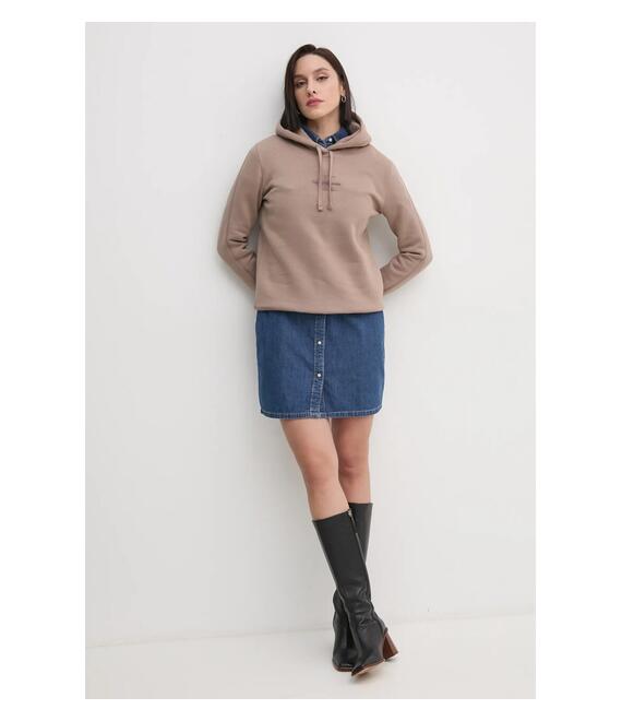 Μπλούζα Calvin Klein Jeans χρώμα: μαύρο, με κουκούλα, J20J223536