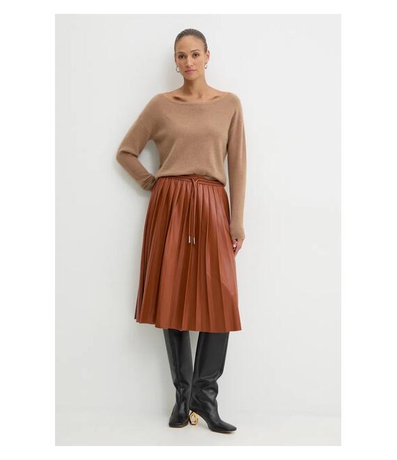 Πουλόβερ κασμίρ Pinko χρώμα: καφέ, 103979 A22C