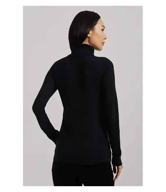 Ένα πουλόβερ σε μείγμα μεταξιού Lauren Ralph Lauren χρώμα: μαύρο, 200940470