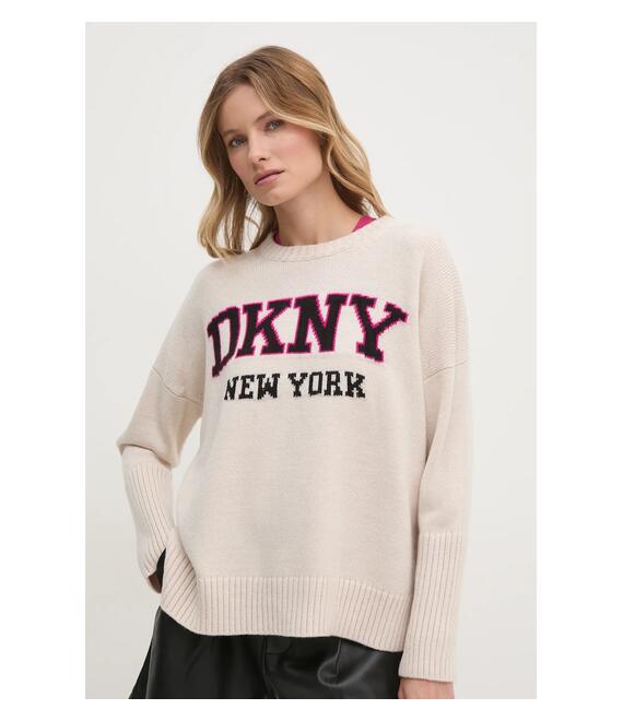 Πουλόβερ Dkny χρώμα: γκρι, DJ4R0362