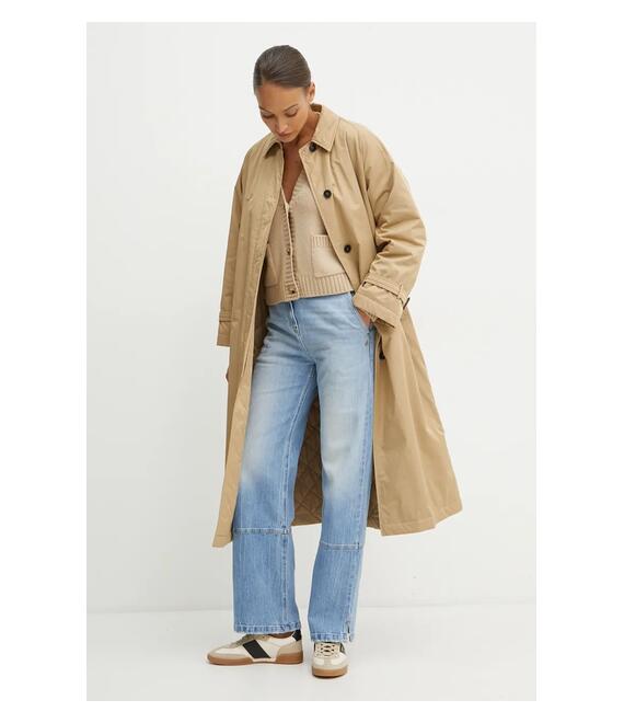 Μάλλινη ζακέτα Weekend Max Mara χρώμα: μπεζ, 2425346042600