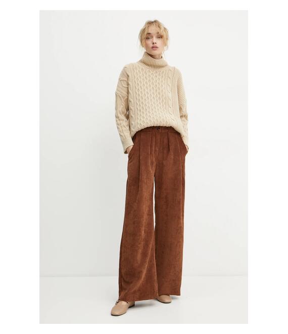 Μάλλινο πουλόβερ Weekend Max Mara γυναικείο, χρώμα: μπεζ, 2425366192600