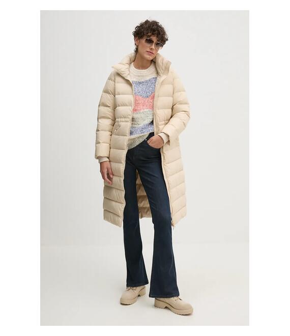 Πουλόβερ με προσθήκη μαλλιού Pepe Jeans HARRIET γυναικείο, χρώμα: μπεζ, PL702232