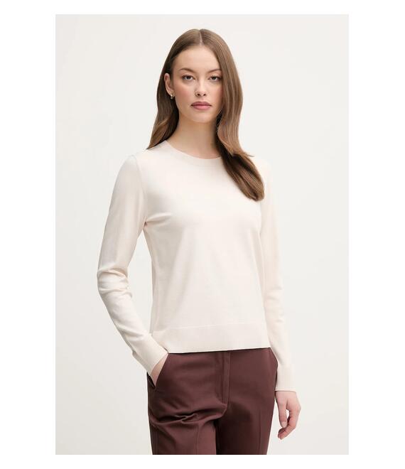 Πουλόβερ Sisley χρώμα: μπεζ, 17Q3M100F