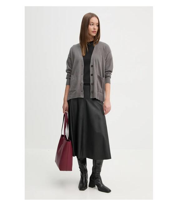 Ζακέτα με μείγμα κασμίρ Sisley χρώμα: γκρι, 102HM601Z